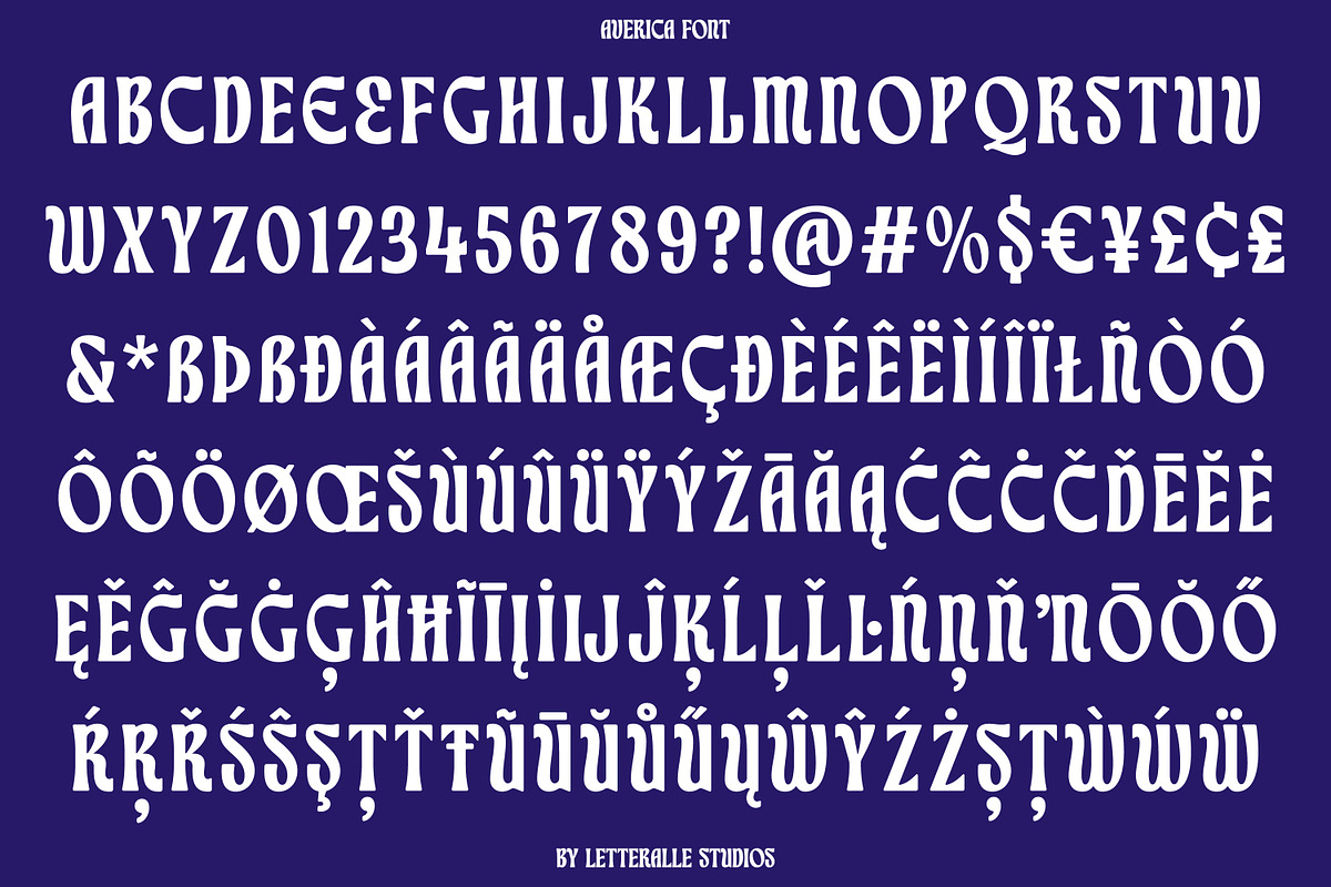 Averica Display Font, a Serif Font by Letteralle Studios (Photo 12 of 12)