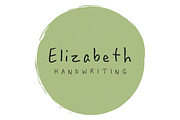 Elizabeth Handwriting, a Script Font by ElizabethJournals (Thumbnail 1 of 2)
