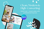 UGC Content Creator Canva Website, a Landing Page Template by Digital Content Mix (Thumbnail 3 of 6)