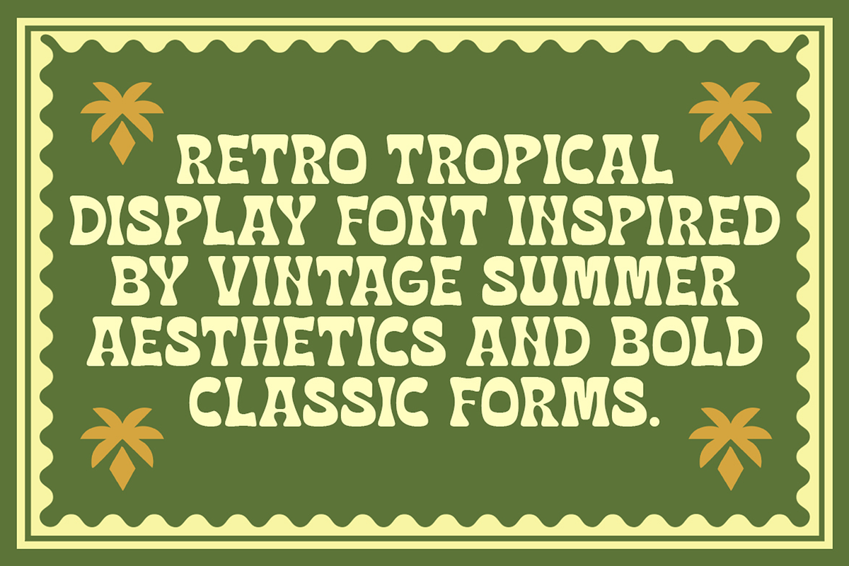Tropic Sundae - Summer Display Font, a Sans Serif Font by Pekotype (Photo 2 of 15)