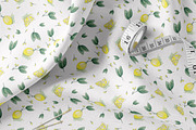 Watercolor Citrus Seamless Patterns, a Pattern Graphic by Oksana Dovhopol Art (Thumbnail 2 of 12)