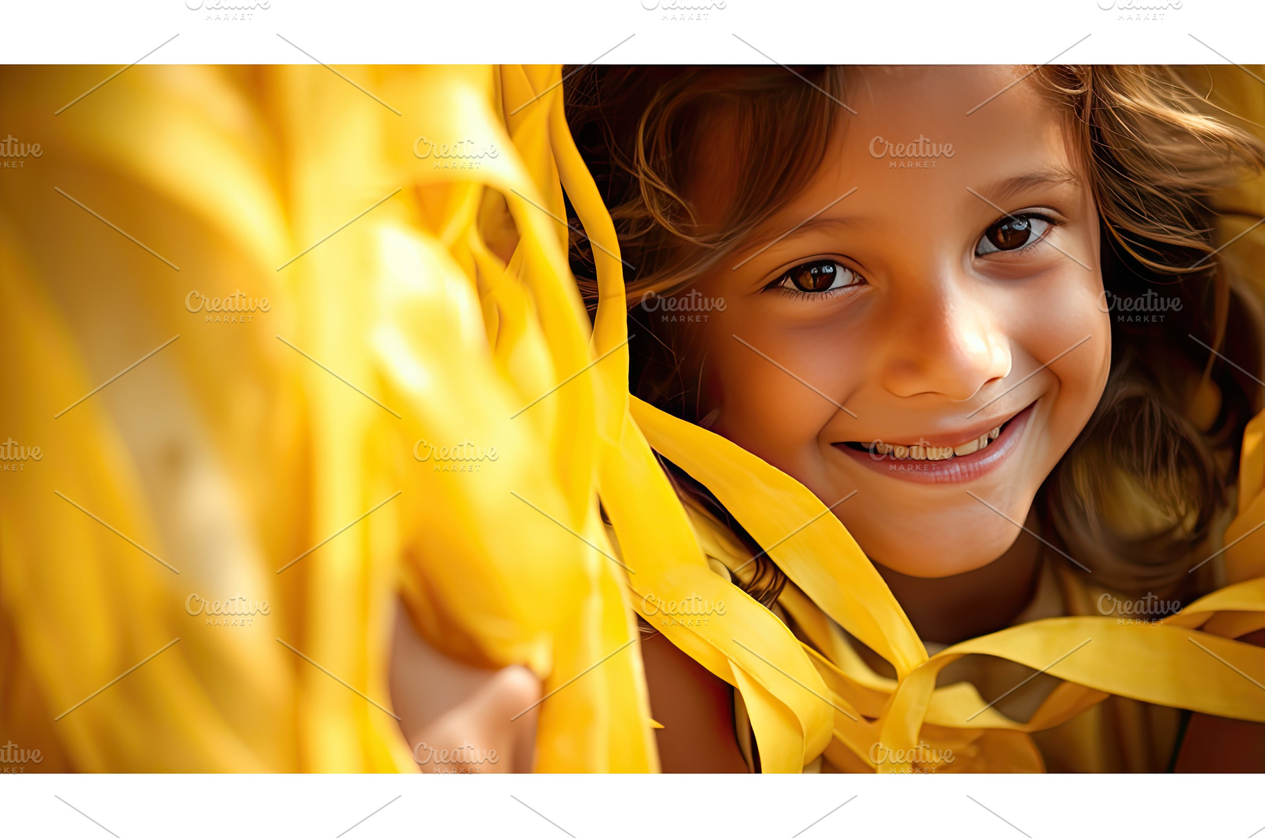 happiness yellow ribbons ai, a Nature Photo by pikepicture