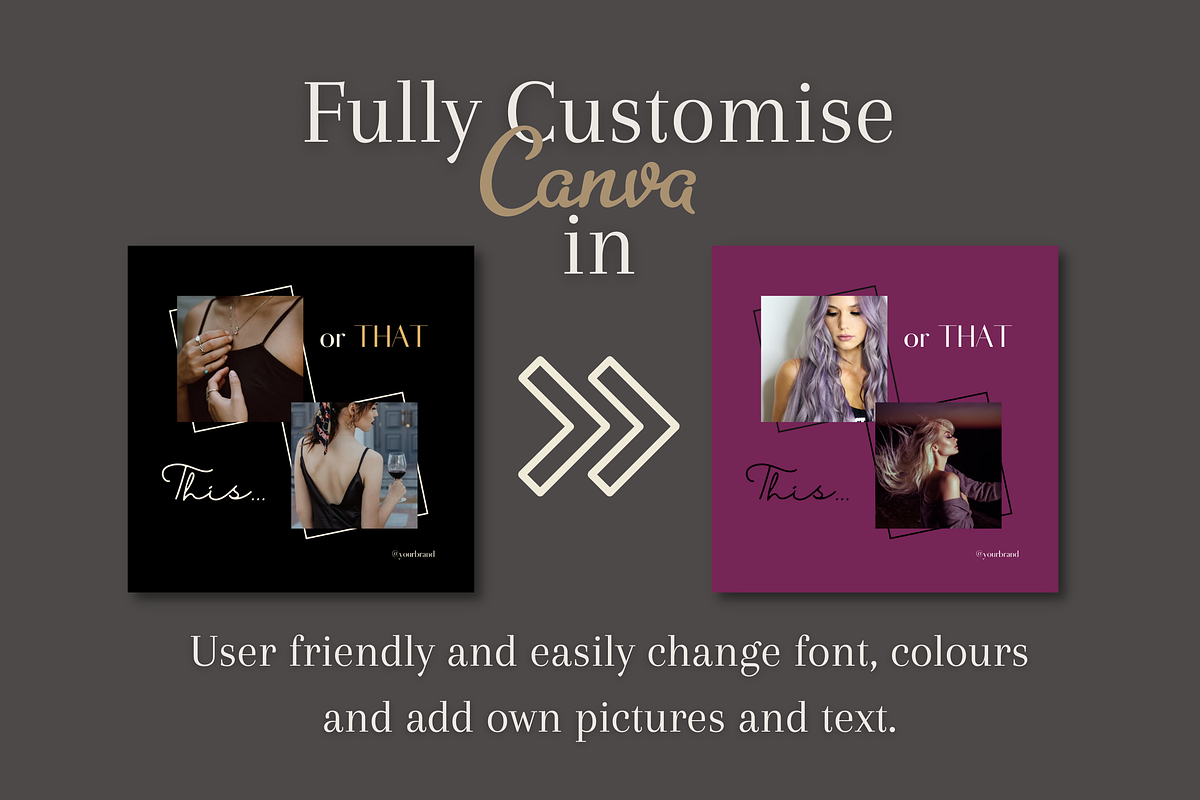 Luxe Dark Minimal Instagram Template, a Social Media Template by Faytemplates (Photo 9 of 10)