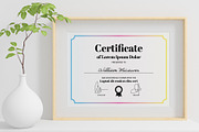 Certificate Set with Simple Frame, a Print Template by McLittle Stock (Thumbnail 1 of 5)