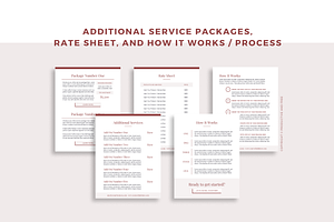 Client Experience Pricing Packet