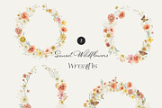 Sunset Wildflowers Delicate Flora, a Decorative Illustration by SunnyAfternoons (Thumbnail 6 of 15)