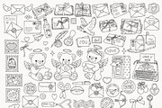 Love Mail Clipart Bundle | Valentine, a Seasonal Illustration by TitaLivingArt (Thumbnail 3 of 9)