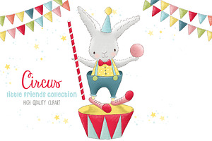 Animal Circus Carnival Clip Art