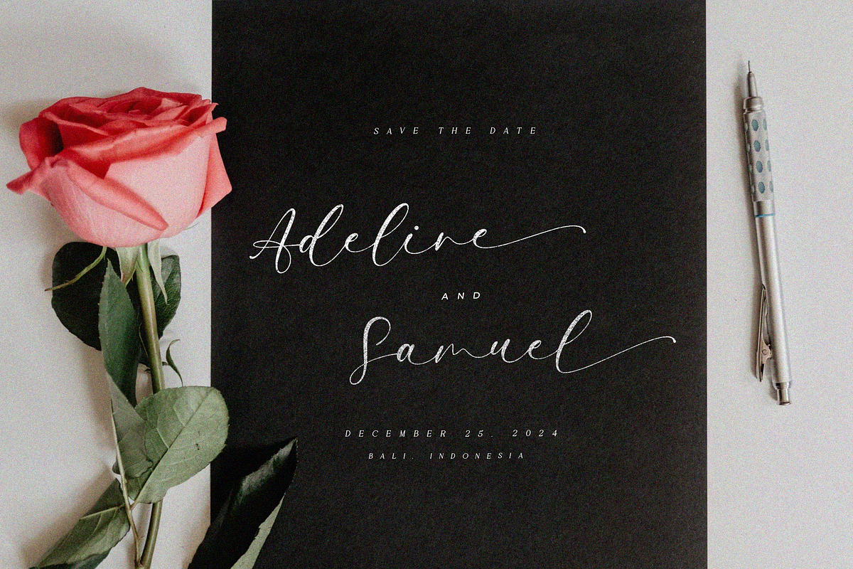 Aftershine Elegant Calligraphy Font, a Script Font by Pen Culture (Photo 2 of 9)