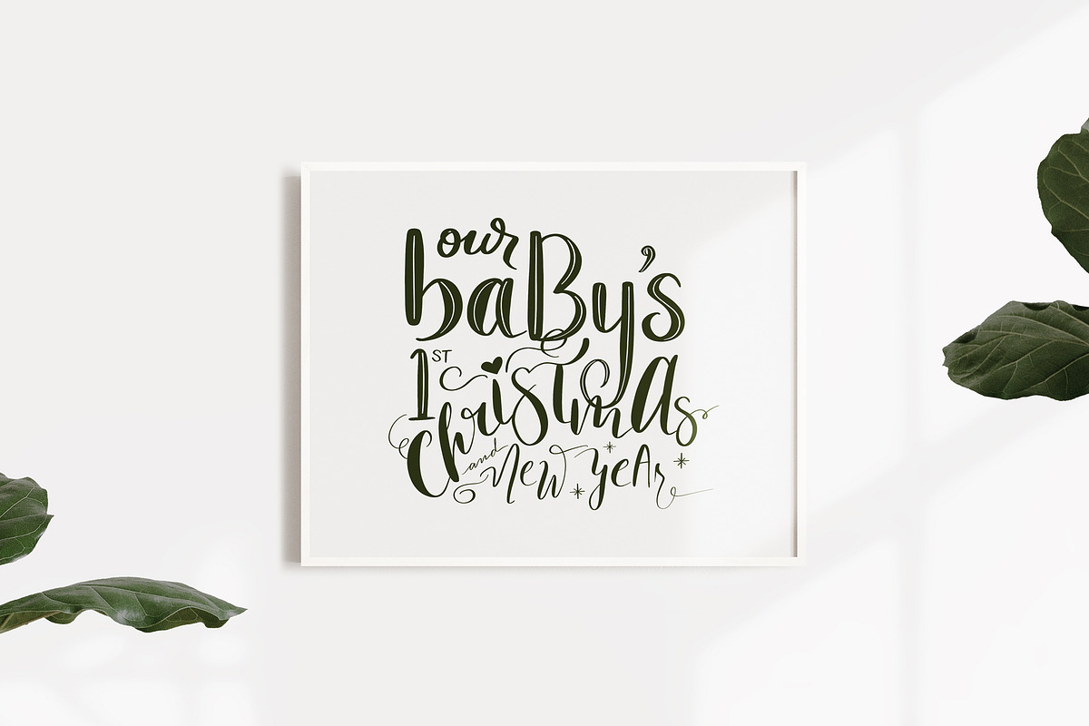 Handlettered Christmas Gift Box, an Illustration by Typography Prime (Photo 10 of 13)