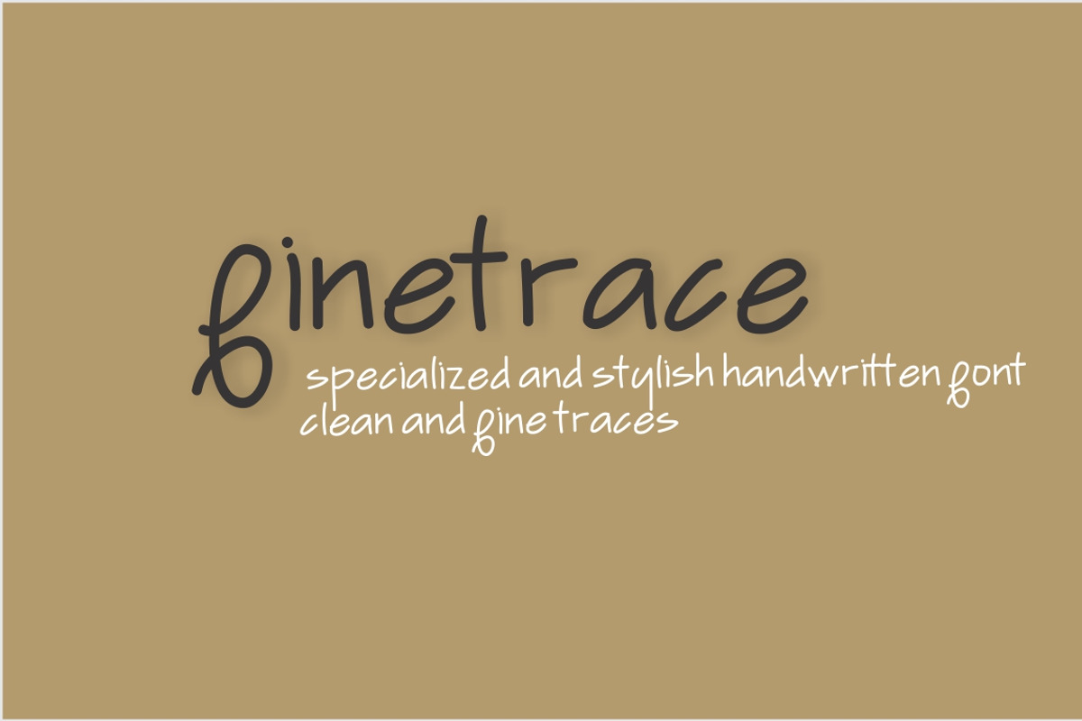 Finetrace Font