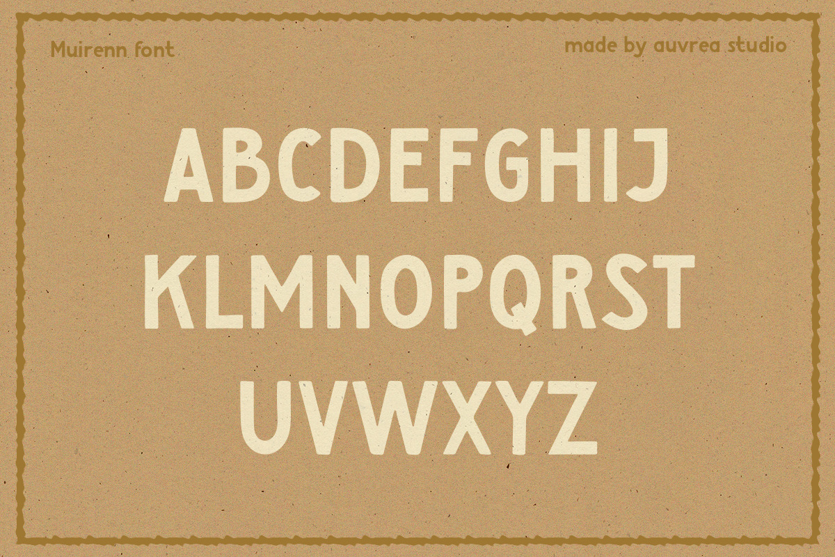 Muirenn | Sans-serif font, a Font by Auvrea Studio (Photo 2 of 9)
