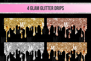 Glam Glitter Drips