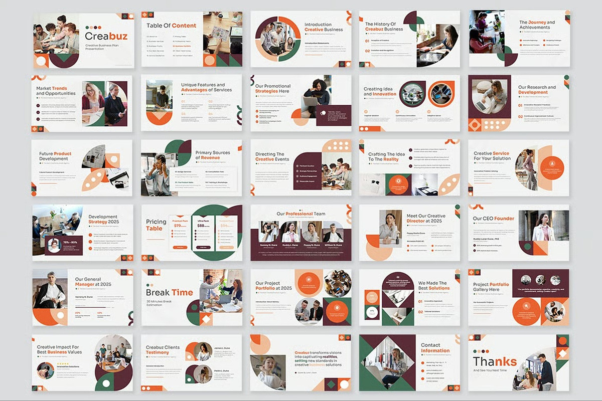 Creative Business Plan Powerpoint, a Presentation Template by Fit-tee (Photo 3 of 10)