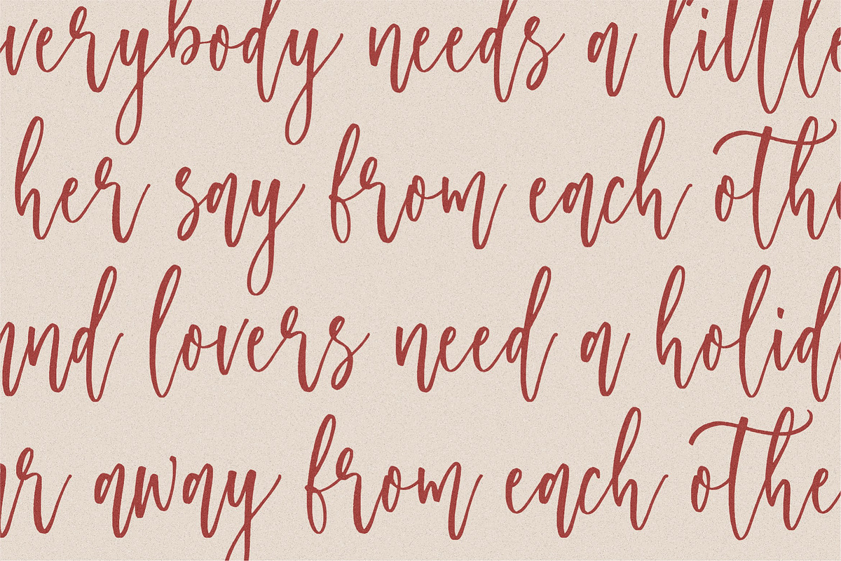Raspberry Smash - Calligraphy Font, a Script Font by Letterative Studio (Photo 5 of 6)