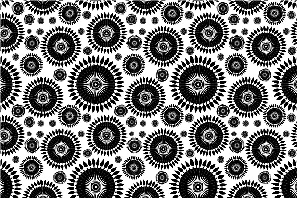 Seamless Pattern White And Black
