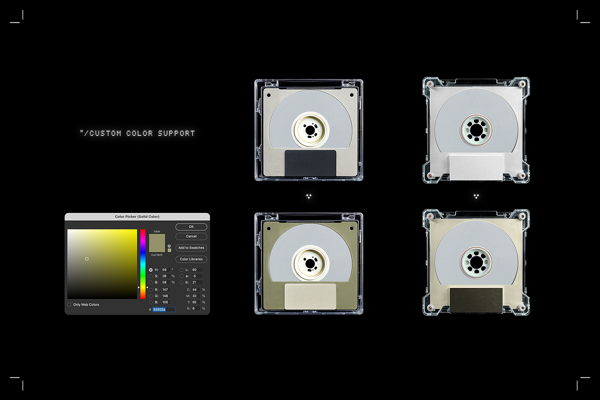 CD / Minidisc Tech Y2K Case Mockups, a Packaging Mockup by bangingjoints (Photo 6 of 7)