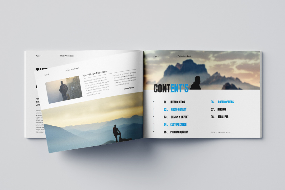 Photo Book Landscape Layout, a Brochure Template by Pixelpick (Photo 2 of 9)