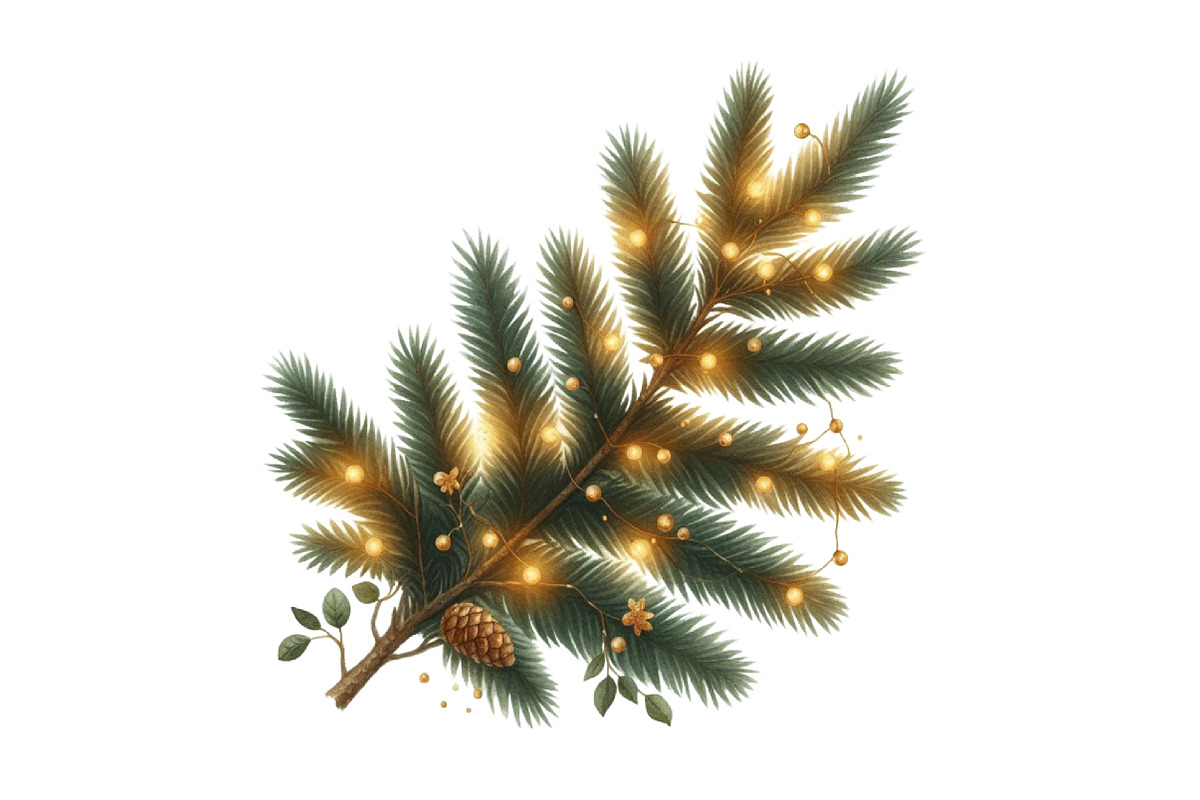 Watercolor Christmas Lights Clipart, an Illustration by Designking (Photo 3 of 5)