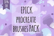 Procreate Coloring Brushes, a Brush Add-On by NViolet (Thumbnail 1 of 6)