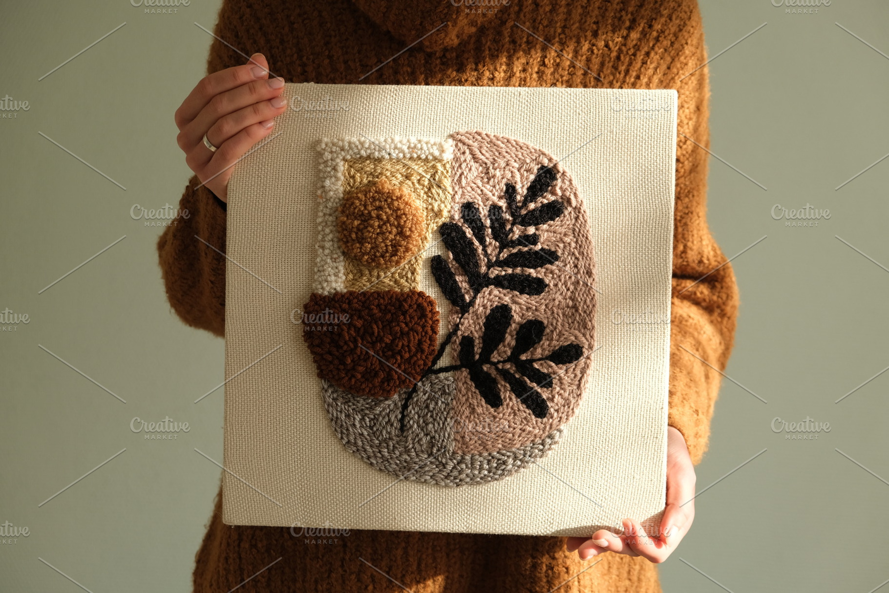 Floral Punch Needle Wall Hanging, an Arts & Entertainment Photo by Pro.Motion