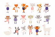Little Ballerina Cute Animals Art, an Animal Illustration by sceptical cactus (Thumbnail 3 of 12)