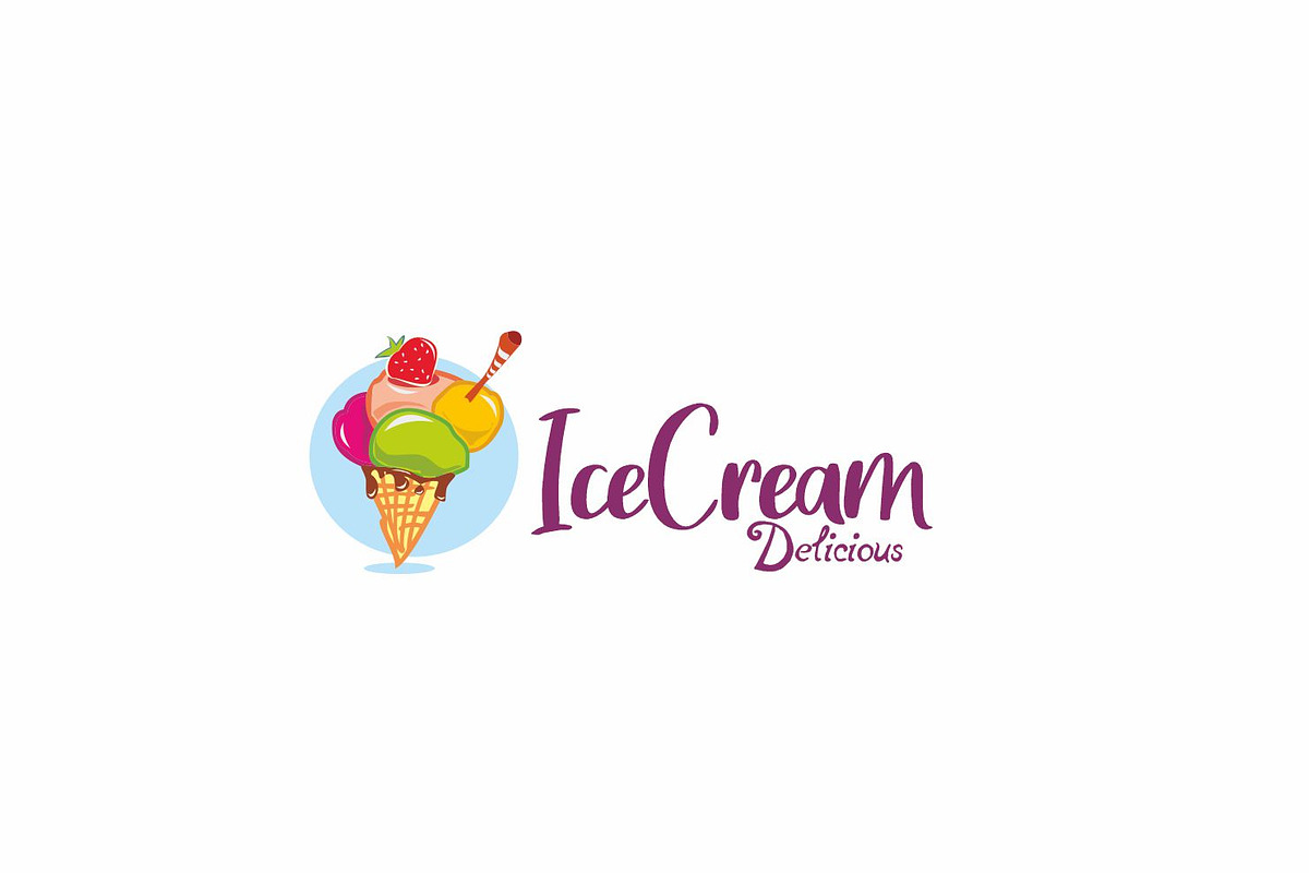 Ice Cream - Logo Template, a Branding & Logo Template by Igor Maric (Photo 1 of 2)