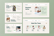 Cream Green Project Proposal PPT, a Presentation Template by Aiyari Graphic (Thumbnail 4 of 5)