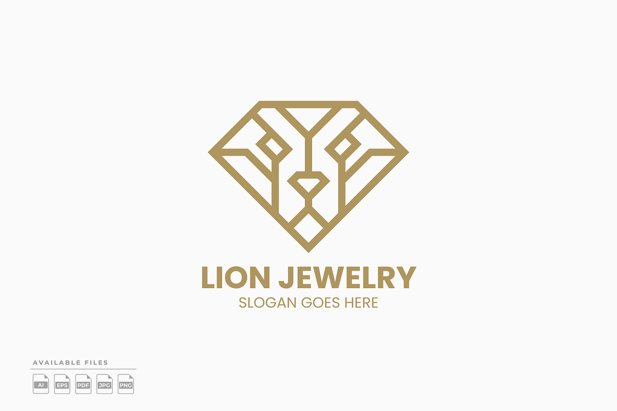 Lion Jewelry Logo, a Branding & Logo Template by Zeer Graphic