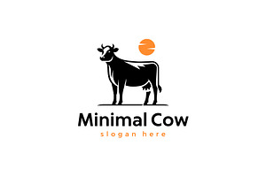 Minimal Cow Logo, a Branding & Logo Template by Pixes