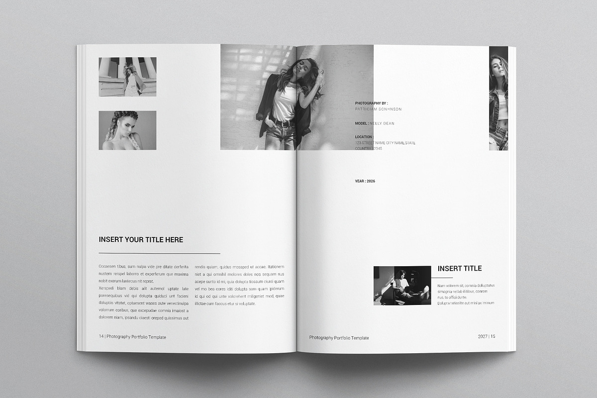 Photography Portfolio Template, a Brochure Template by E-Type (Photo 6 of 7)