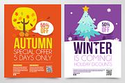 4 Seasons Posters (Mock-Up), a Flyer Template by himoki (Thumbnail 3 of 5)