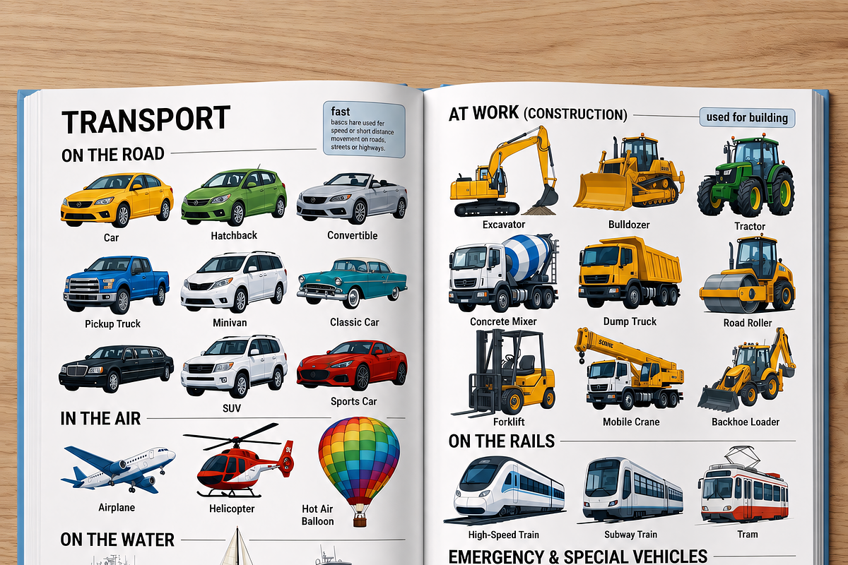 Transport Clipart Illustrations, a Transportation Illustration by Wowly Design (Photo 7 of 15)