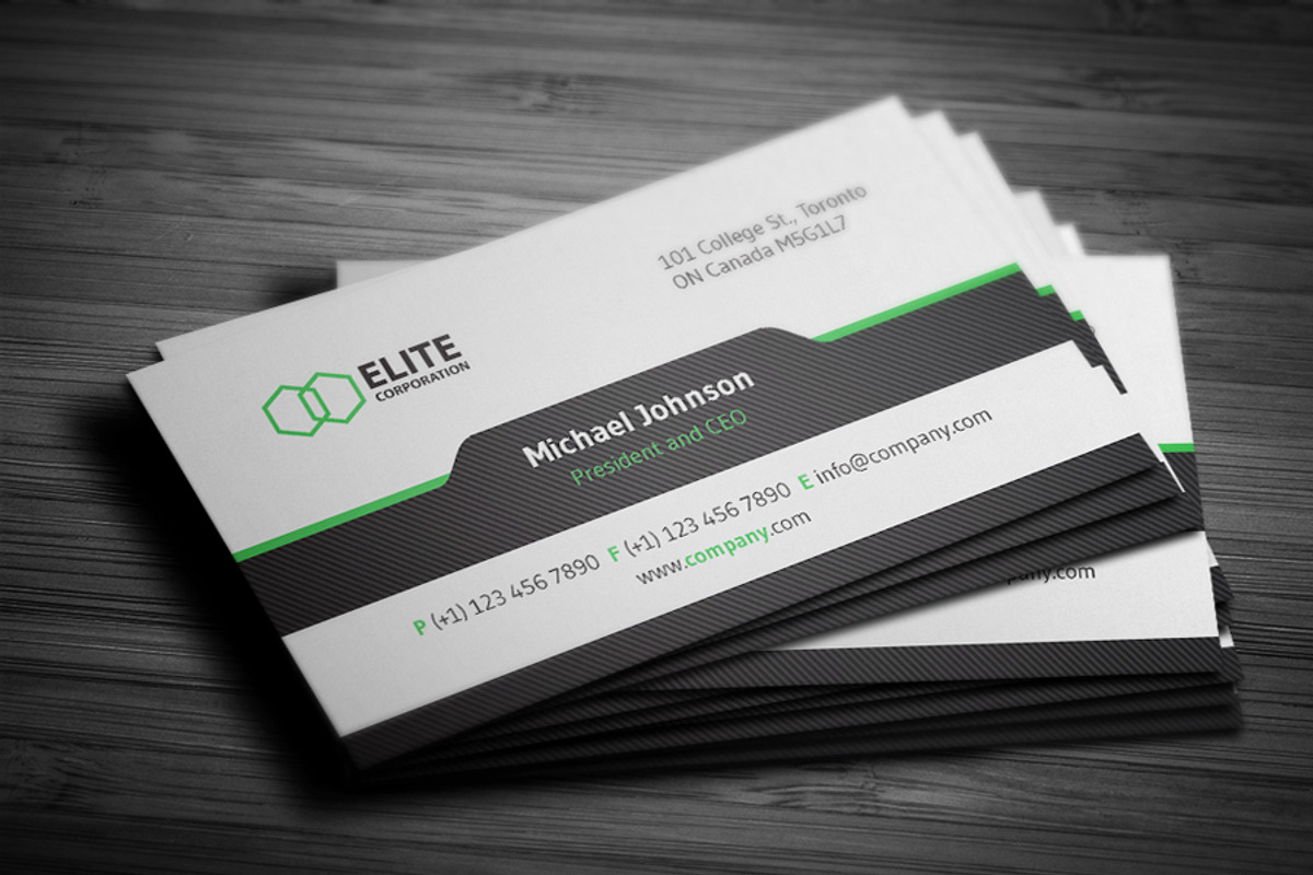 Simple and Clean Business Card 3, a Business Card Template by Design'sTRIBE (Photo 5 of 5)
