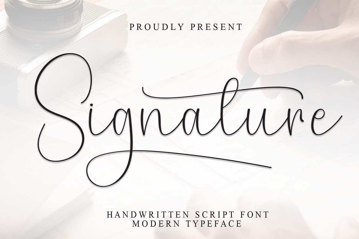 Signature | Script Font, a Handwritten Font by Scratchones (Photo 1 of 9)