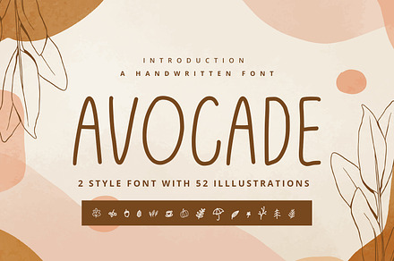 Avocade - Handwritten Font, a Handwritten Font by Alpaprana