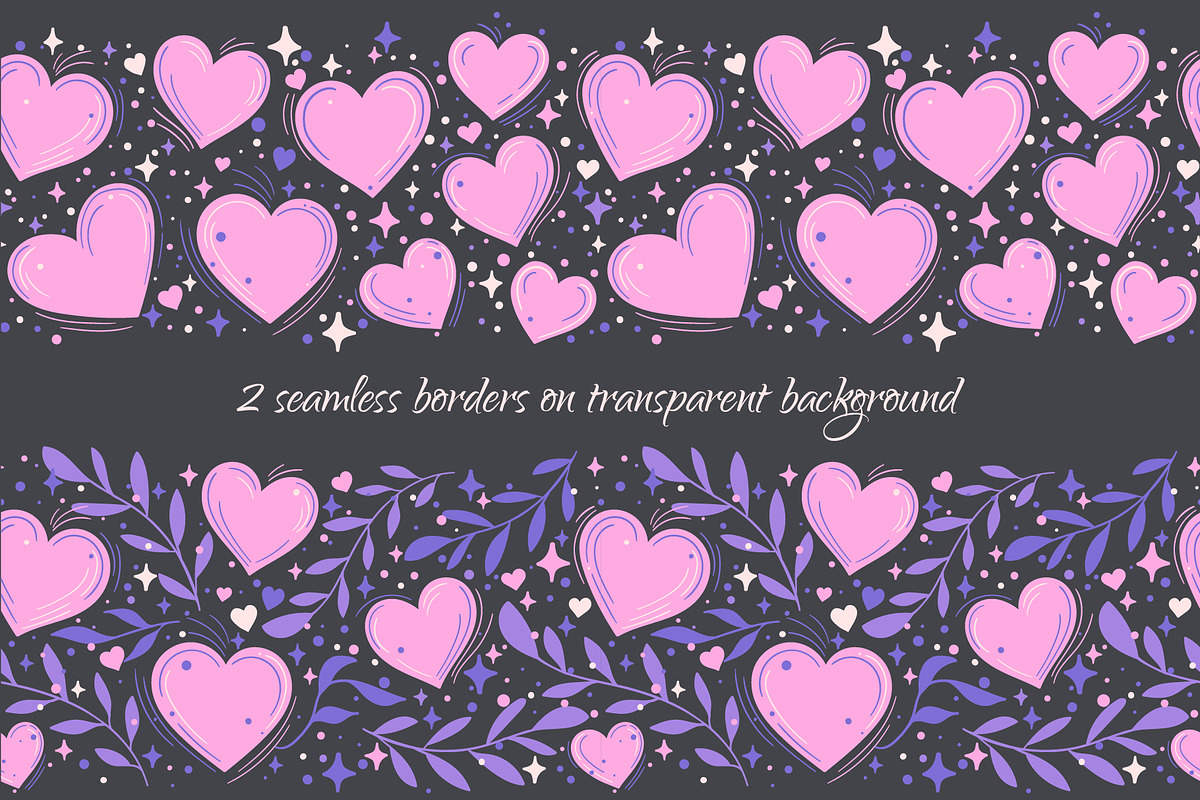 Purple Romance Set, a Pattern Graphic by Zim Varezhkin (Photo 4 of 6)
