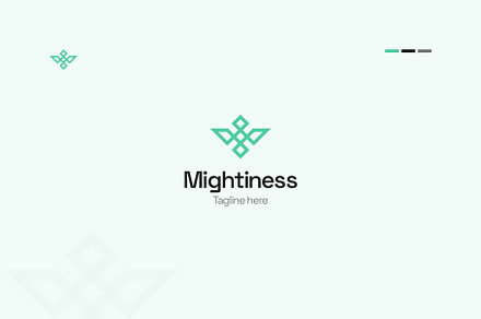 Minimal Eagle Pictogram Logo