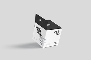 Package Box Mockup - Square - Hanger