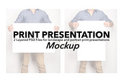 Artwork Presentation Mockup Male, a Product Mockup by Studio W&W (Thumbnail 1 of 4)