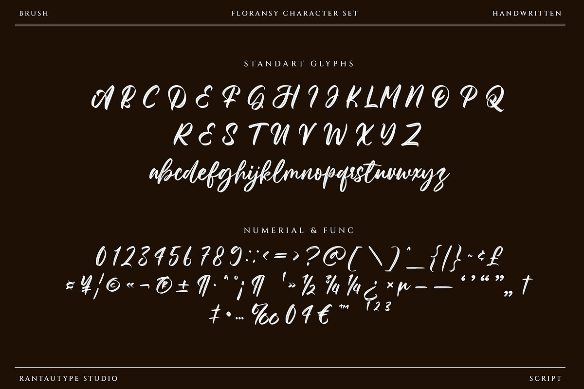 Floransy Modern Brush Font, a Script Font by RantautypeStudio (Photo 16 of 17)