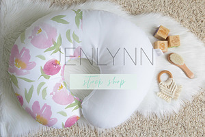 Boppy Cover Fabric Mockup Bundle PSD