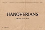 Hanoverians Vintage Font, a Serif Font by UICreative (Thumbnail 1 of 4)