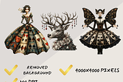 HAZARDOUS CARDS FAIRY CLIPART PACK, a Person Illustration by Daring Digies (Thumbnail 7 of 10)