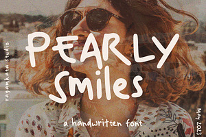 Pearly Smiles - Delightful Font, a Handwritten Font by RagamKata