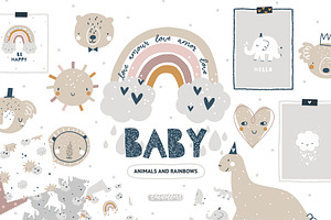 Baby Animals & Pastel Rainbows