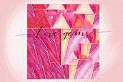 Hearts gems. Valentine clipart, an Illustration by LABFcreations (Thumbnail 9 of 9)