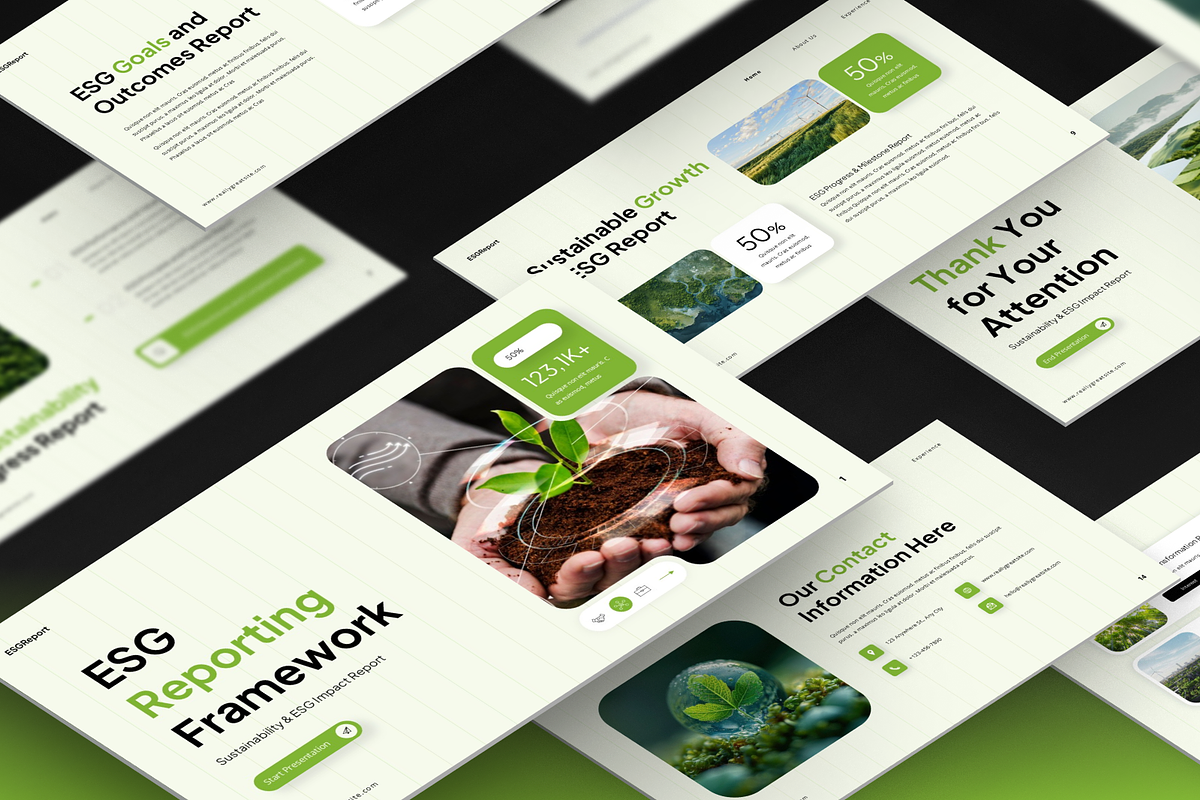 ESG Reporting Keynote Presentation, a Presentation Template by Annora Studio (Photo 5 of 7)