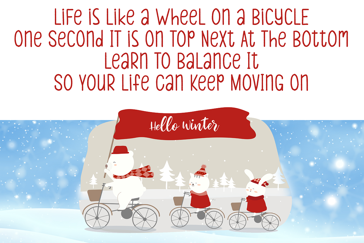 Amazing Winter | Cute Display Font, a Font by Tigadestd Type (Photo 4 of 5)