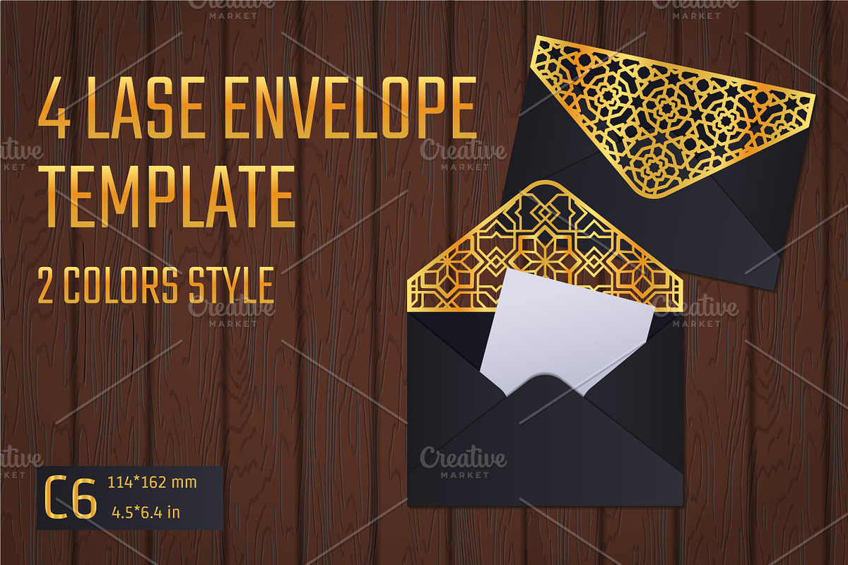 Lace Envelope Template, an Invitation Template by Katyr (Photo 1 of 3)